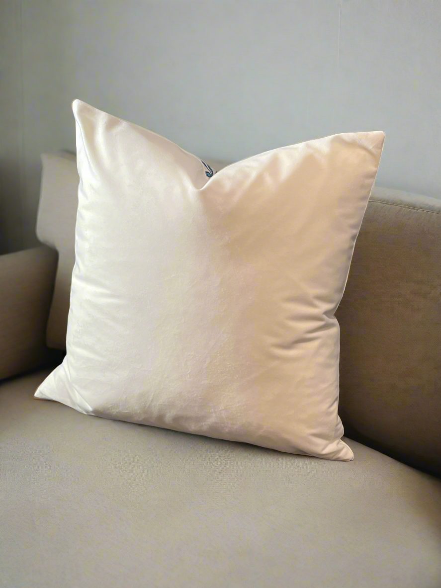 Brushstroke Blossom Blue Cushion Cover – 45x45cm