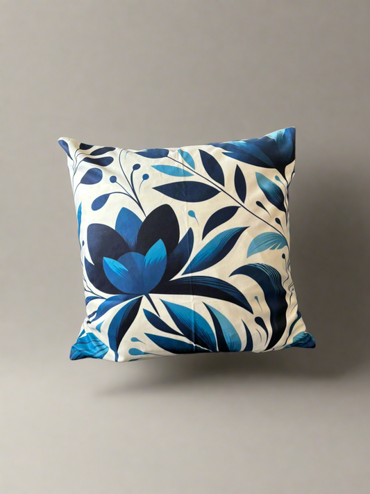 Blue Mirage Floral Cushion Cover – 45x45cm