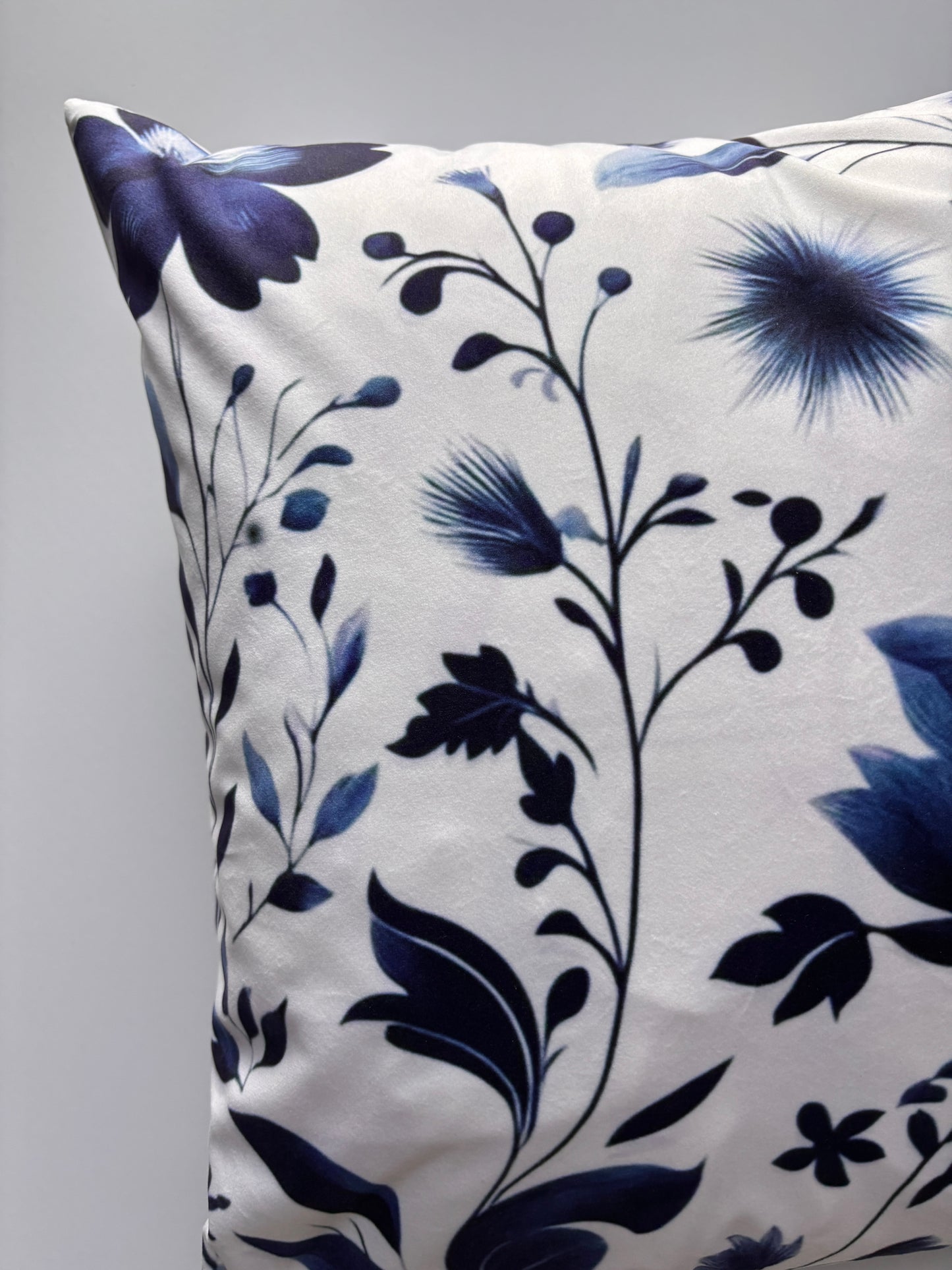 Porcelain Bloom Meadow Cushion Cover – 45x45cm