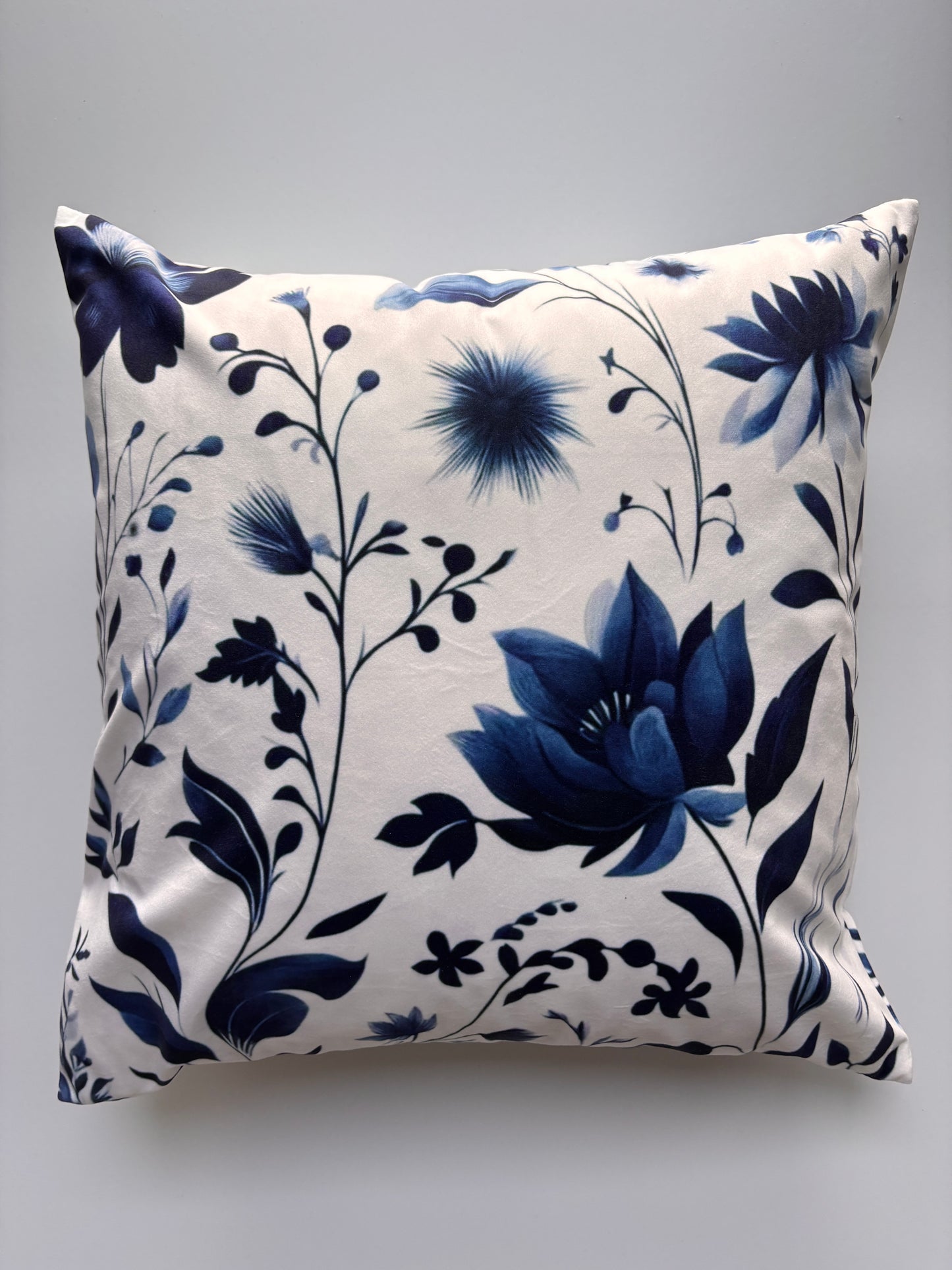 Porcelain Bloom Meadow Cushion Cover – 45x45cm