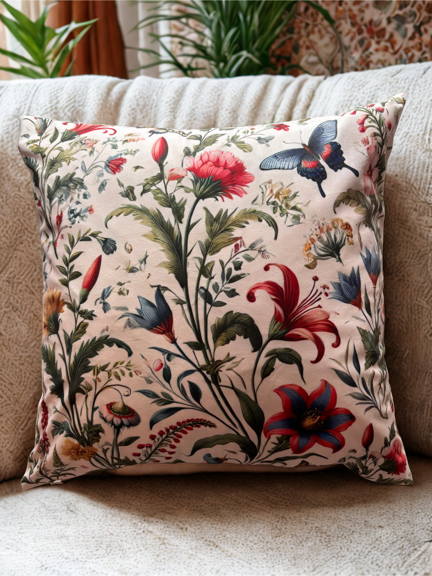 Vintage Butterfly Cushion Cover – 45x45cm