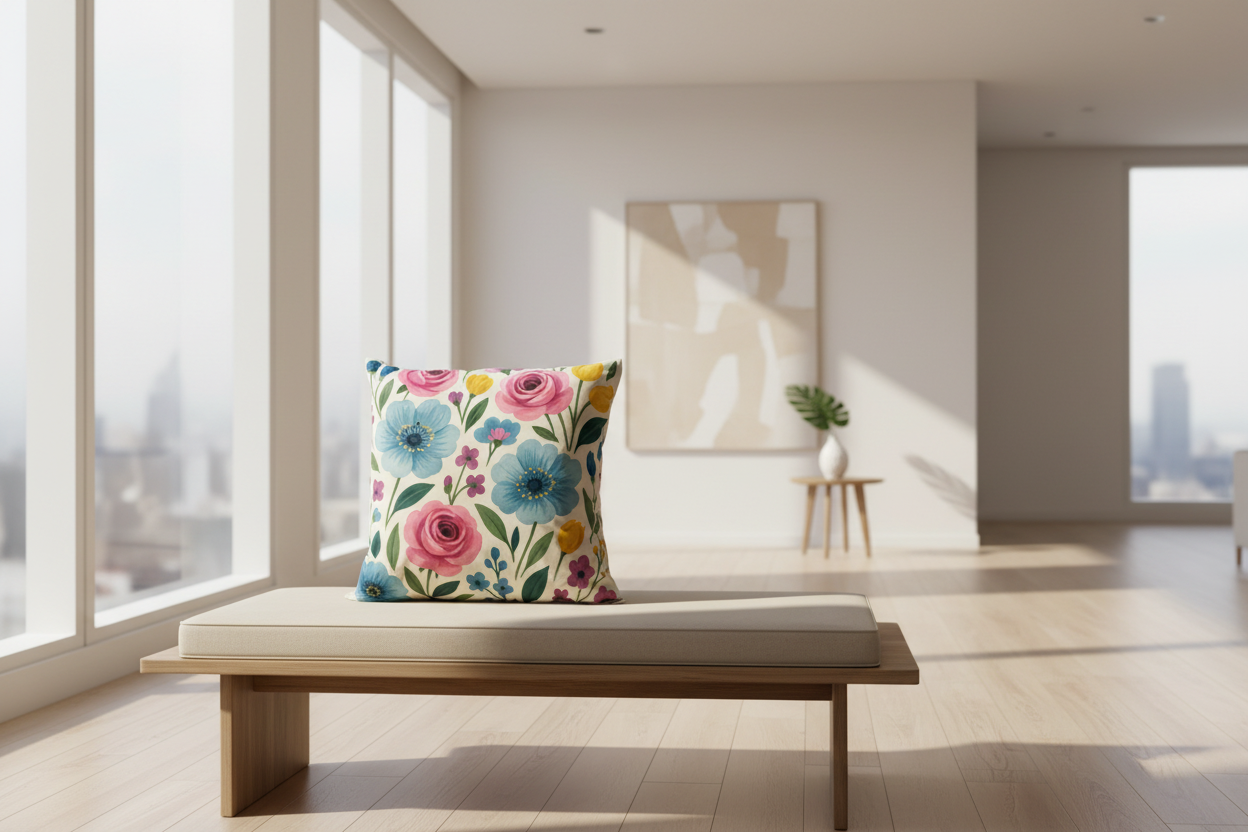 Wildflower Stillness Floral Cushion Cover – 45x45cm