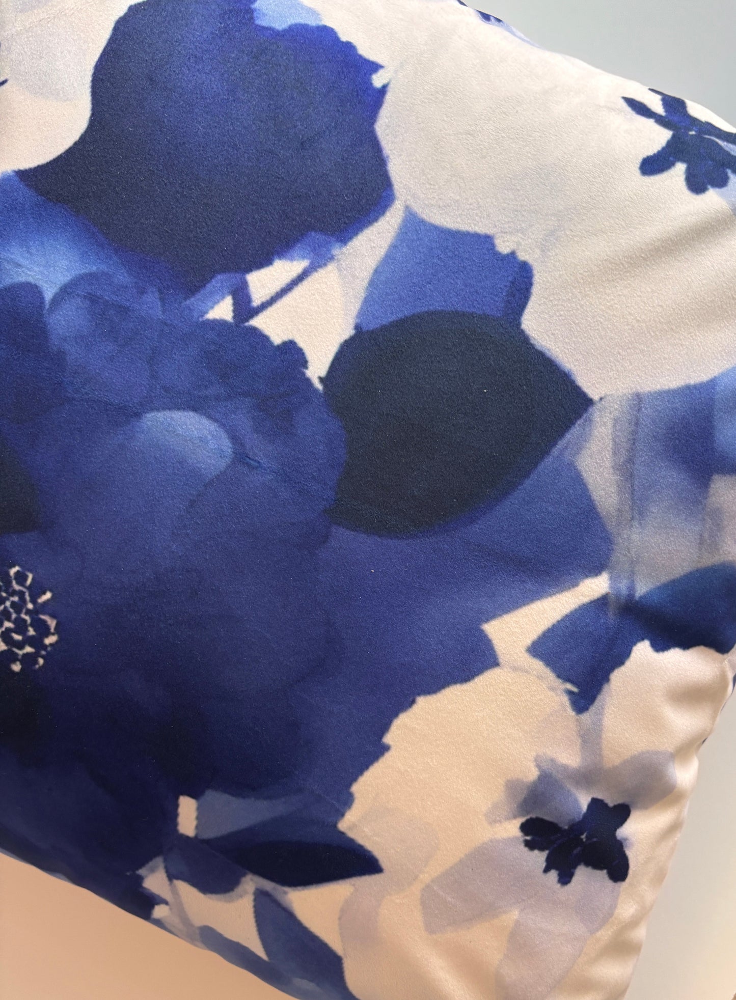 Midnight Blue Floral Cushion Cover – 45x45cm