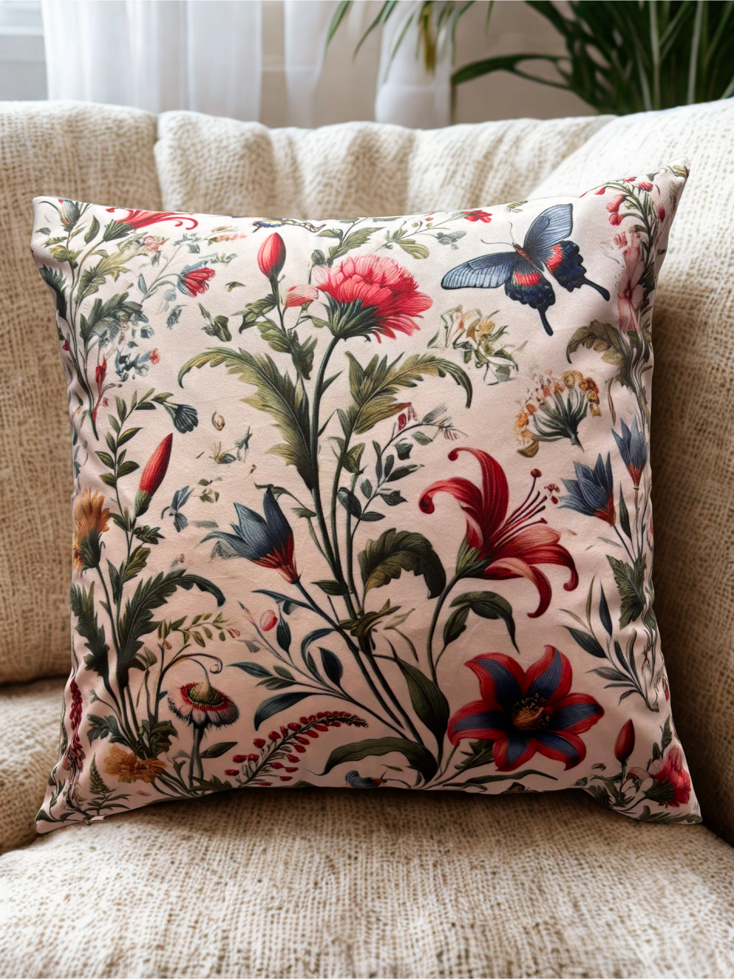 Vintage Butterfly Cushion Cover – 45x45cm