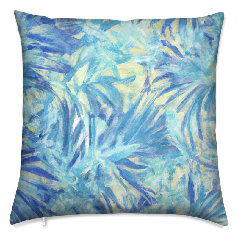 Blue Firework Cushion Cover