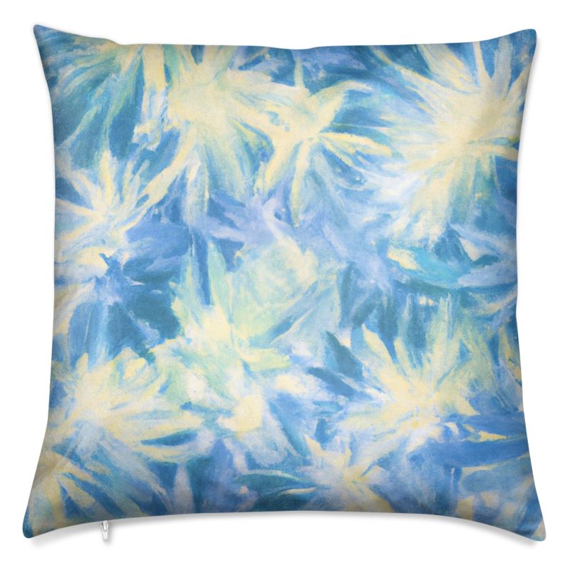 Blue Firework Cushion Cover